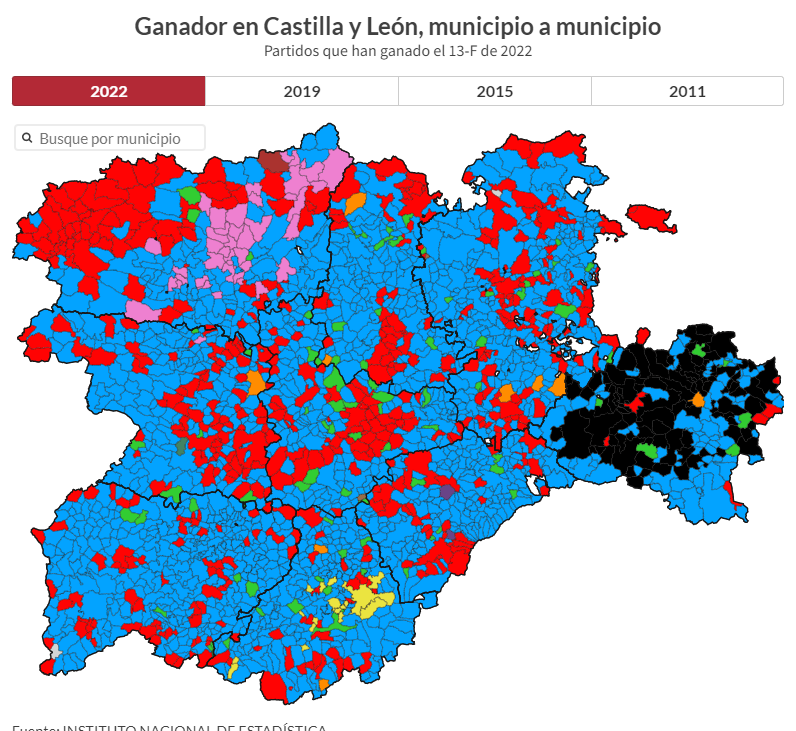 Mapa Interactivo Ganador De Las Elecciones En Cada Municipio De